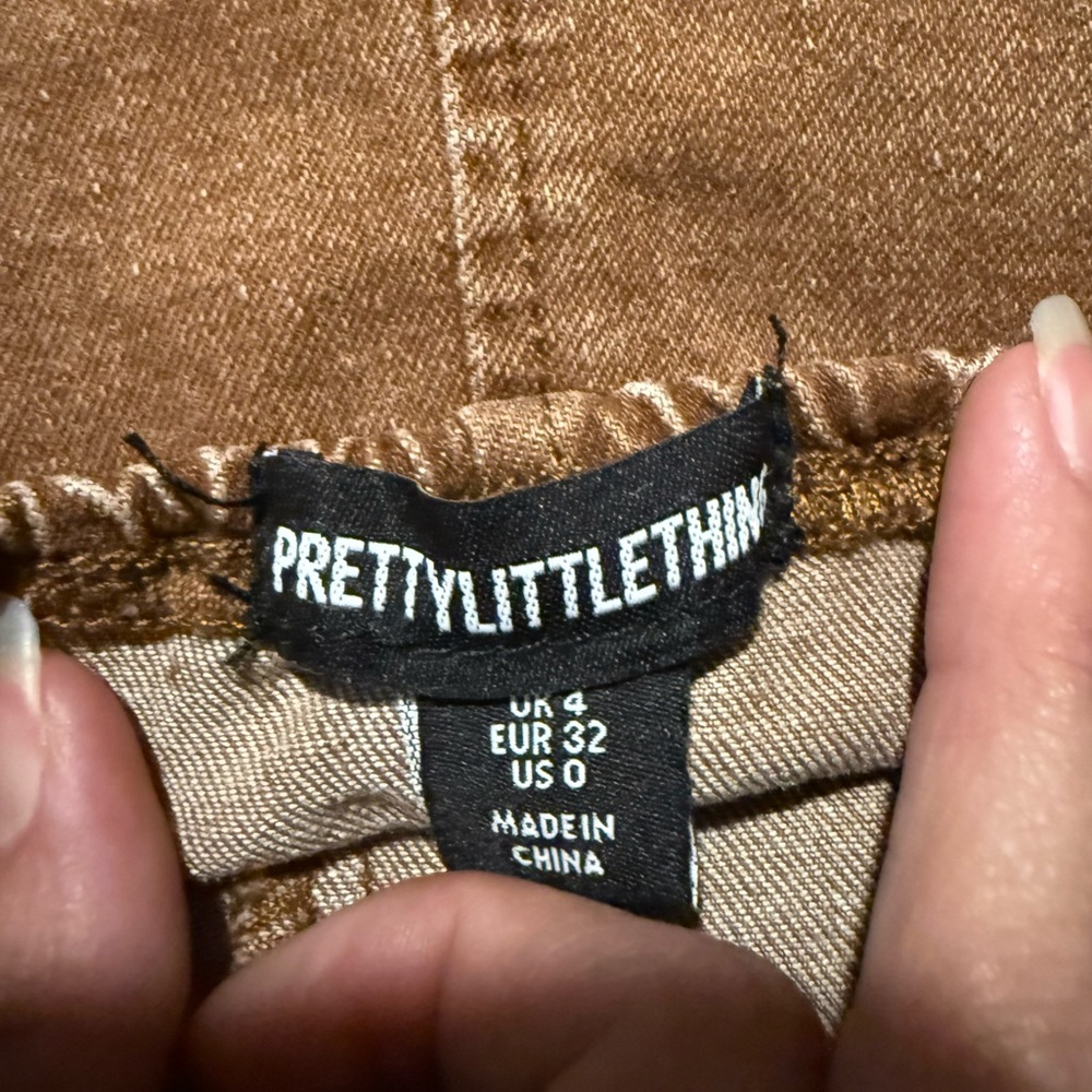 Pretty little thing tan jean dress. - Picture 2 of 2